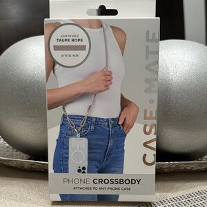 Case-Mate Taupe Phone Crossbody with Adjustable Rope